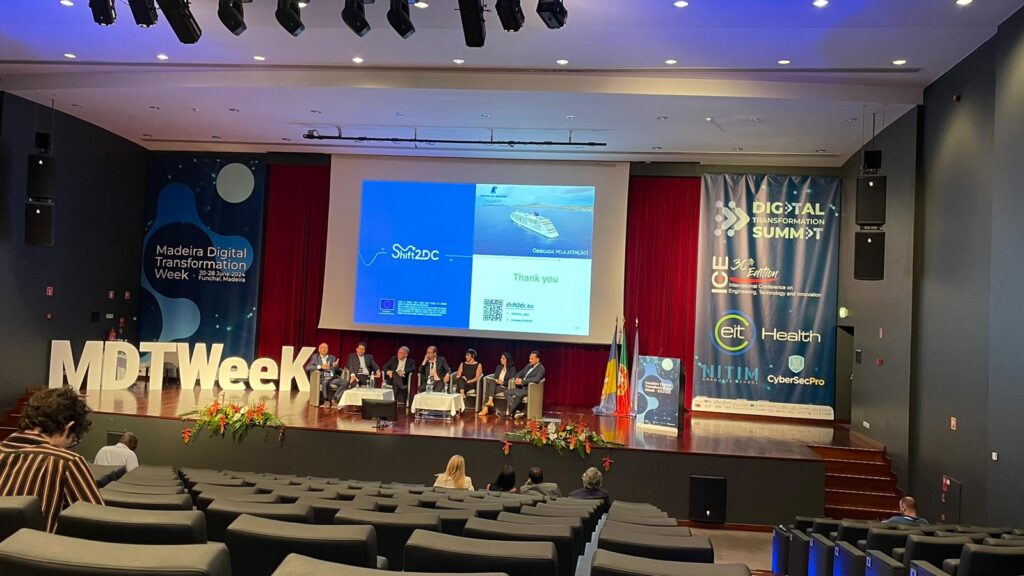 On June 26th, the Shift2DC project was presented at the Madeira Digital Transformation Summit, one of the five major events included in Madeira's Digital Transformation Week. (June 20-28). 