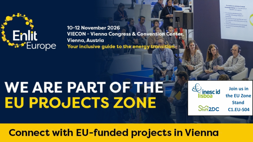 From November 10 to 12, 2026, Shift2DC will be showcased at ENLIT Europe 2026 in Vienna, Austria.